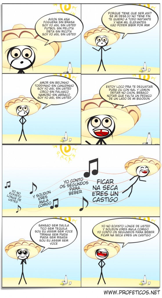 Soy yo asi sin usted, sou eu assim sem você, paródia