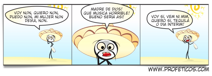 voy non quiero non puedo non, Vou não, quero não, posso não, minha mulher não deixa não