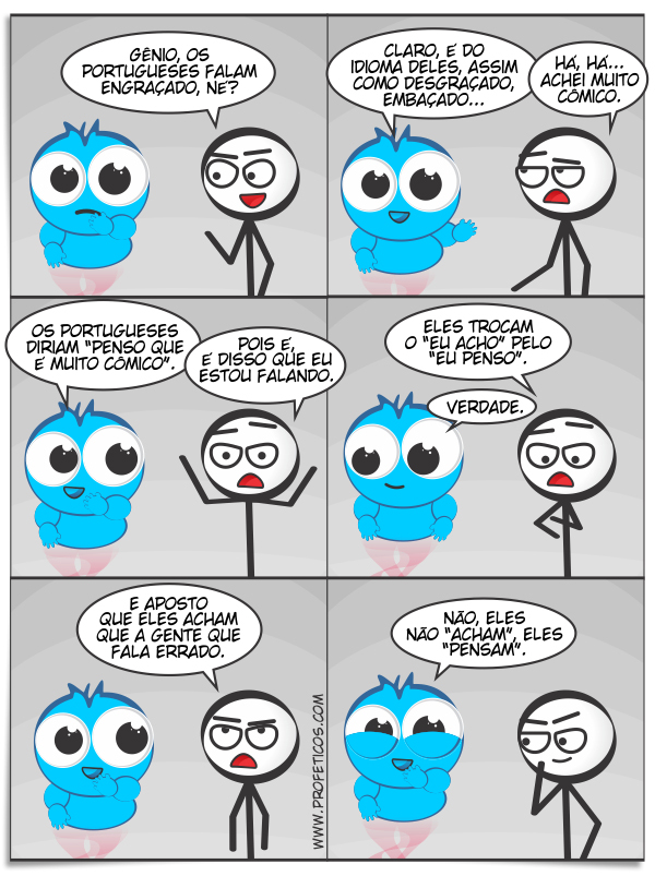 Os portugueses falam engraçado