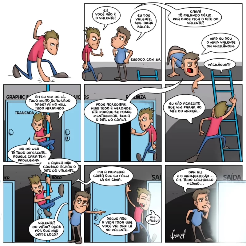 Bocó e o andarilho das Webcomics