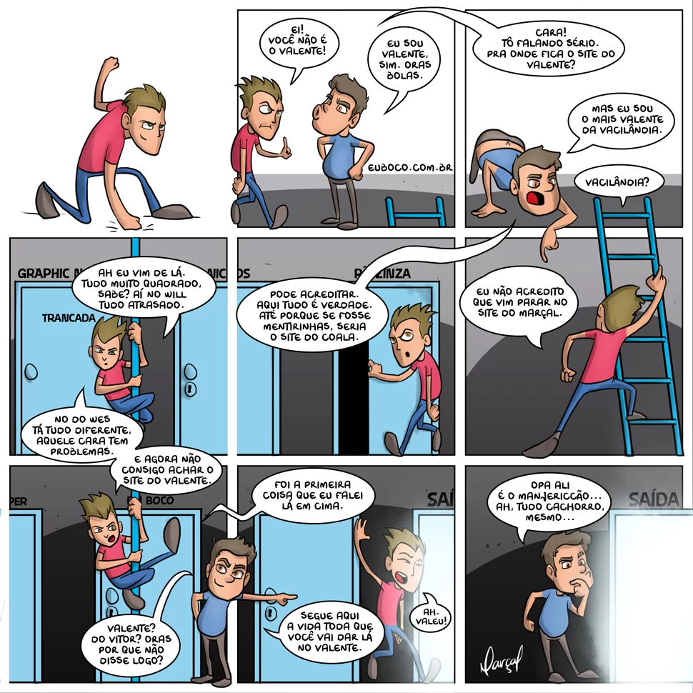 Bocó e o andarilho das Webcomics