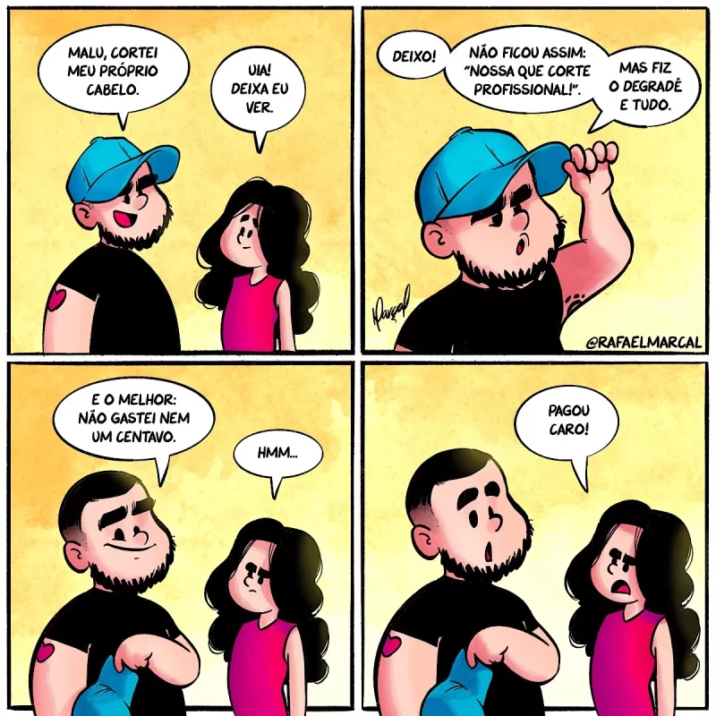 Bocó cortou o cabelo de novo